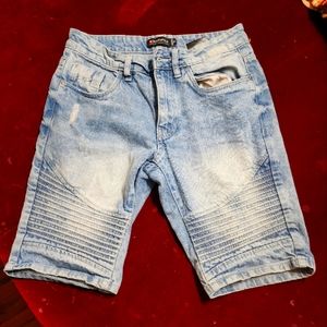 SouthPole bleached Distressed Jeans shorts